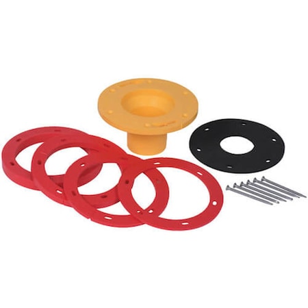B & K Set-Rite Toilet Flange Extender Kit Multicolored Polyethylene 43400